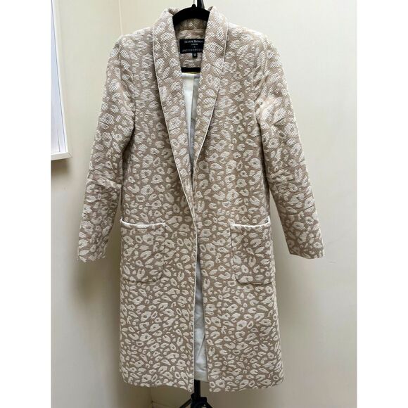Anthropologie Helene Berman London JACQUARD LEOPARD Large L - Picture 5 of 9